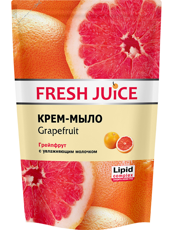 

Жидкое крем-мыло дой-пак Grapefruit 460мл Fresh Juice