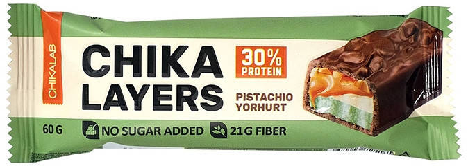 

Протеиновый батончик CHIKALAB Chika Layers Pistachio Yogurt (60 грамм)