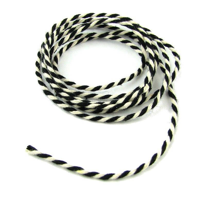 

Шнур двухцветный хлопковый. отрез 5м