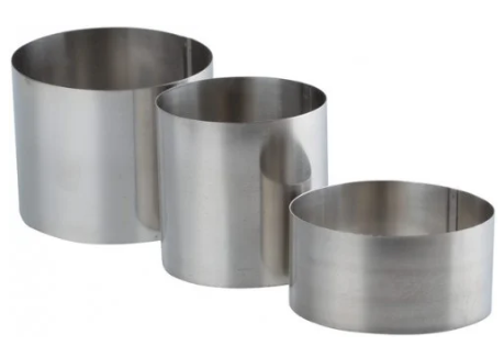 

Набор форм нерж. круги 3 шт/набор Empire (d-100 h-80, d-90 h-45, d-75 h-80)