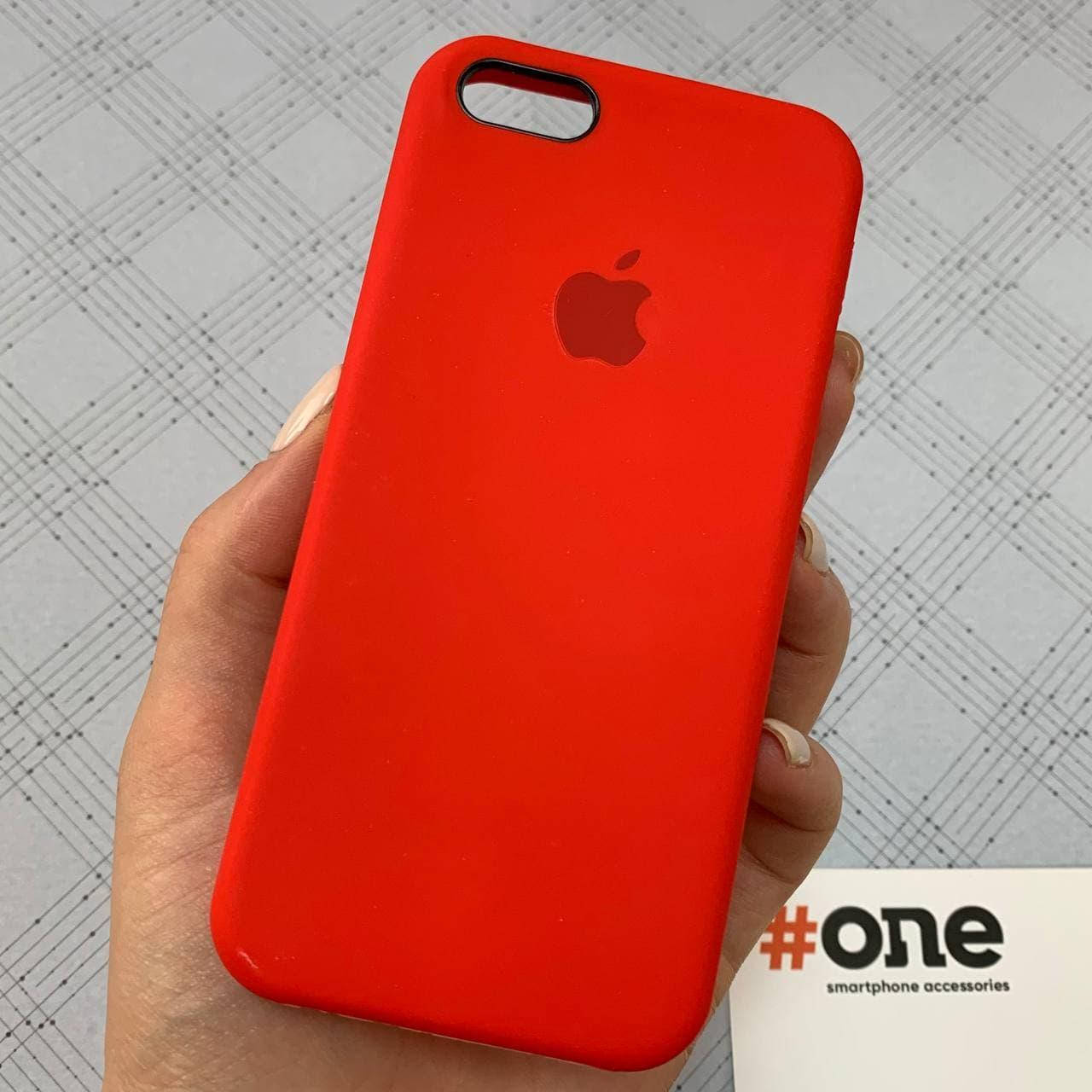 

Чехол для iPhone 5 5S SE с микрофиброй бархатом силикон кейс на айфон 5 5с се красный 14 SLK