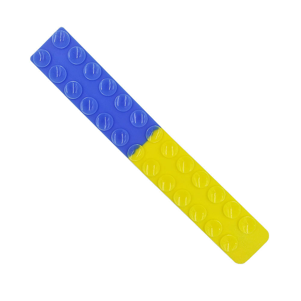 

Сквидопоп силиконовая лента игрушка-антистресс Squidopop с липучками Желто-Синий