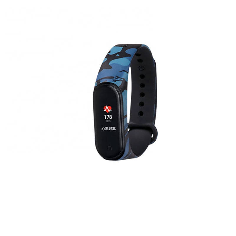 

Силиконовый ремешок защитный ХАКИ синий № 25 фитнес трекер часы Xiaomi mi band 3 / 4 браслет аксессуар замена