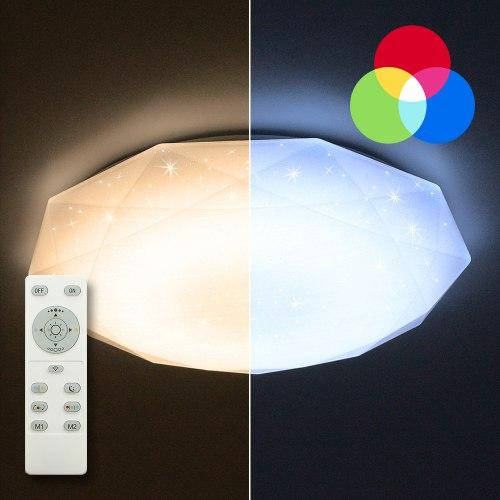 

Потолочный светодиодный светильник с пультом ДУ LUMINARIA ALMAZ 25W RGB.SHINY 33 см