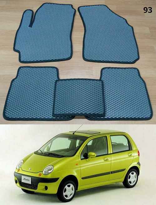 

Коврики ЕВА в салон Daewoo Matiz '01-15, Черный