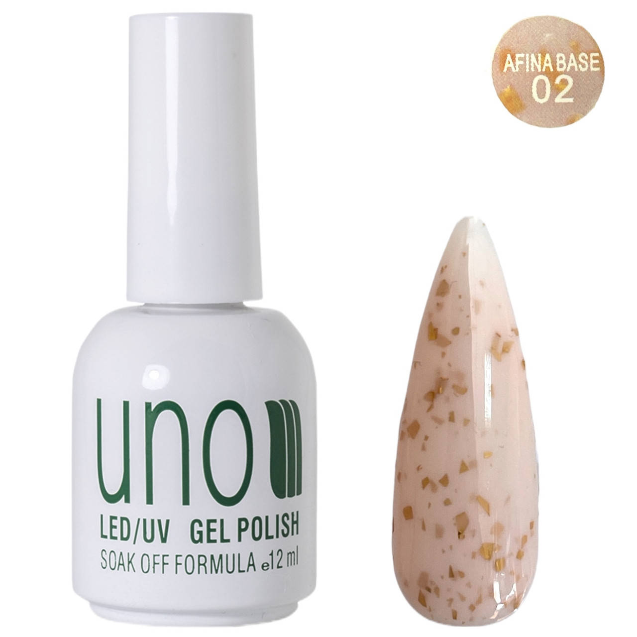 

Цветная молочная база Afine Base,с золотыми хлопьями потали, 12ml. №02, Общая категория