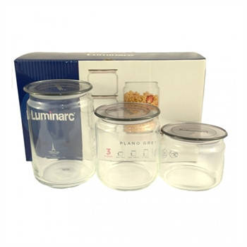 

Набор банок Luminarc Plano для сыпучих продуктов 3 шт (N3454)