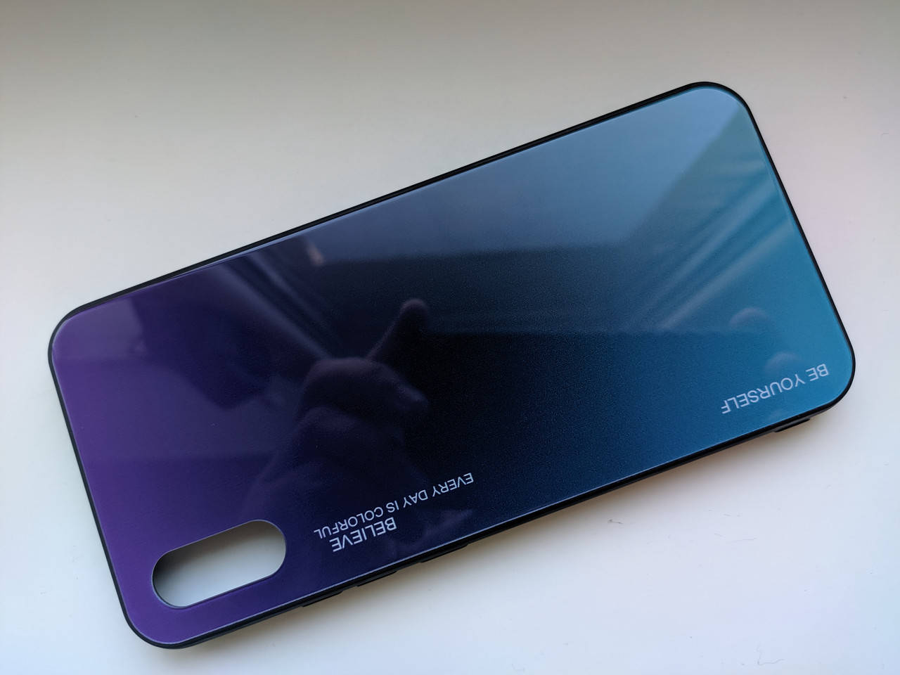 

Чехол градиент стеклянный для Xiaomi Redmi 9a, Фиолетовый