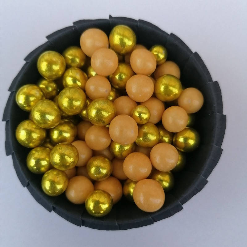 

Сахарные шарики микс золотой