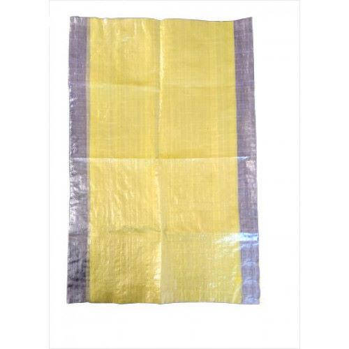 

Мешок полипропиленовый 25 кг 63 гр 50х75 см с желтой вставкой арт. 5518 (100шт), Желтый