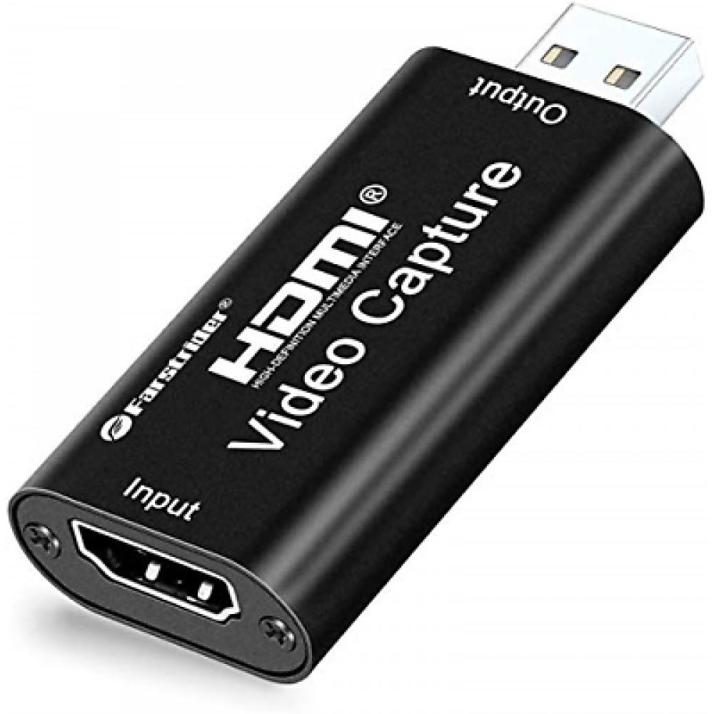 

Внешняя карта видеозахвата для блоггеров, геймеров и стримеров HDMI - USB 2.0 металл, конвертер потокового