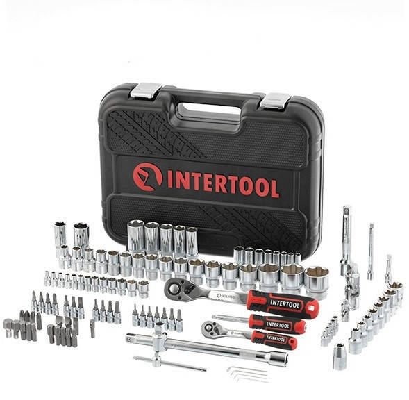 

Набор инструментов 110 ед. SUPER LOCK, STORM, 1/2", 1/4", Сr-V INTERTOOL ET-8110