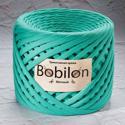 

Трикотажная пряжа Бобилон MEDIUM 7-9 мм мятный № 6028