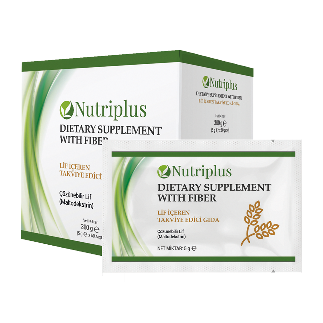 

Диетическая добавка Пищевые волокна Nutriplus 60 сашетов Фармаси