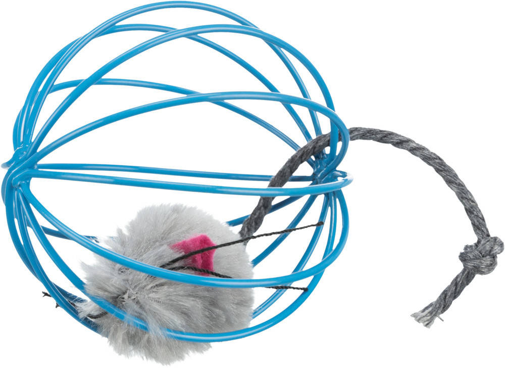 

Trixie Mouse in a Wire Ball Игрушка для кошек мышка в шарике 6 см