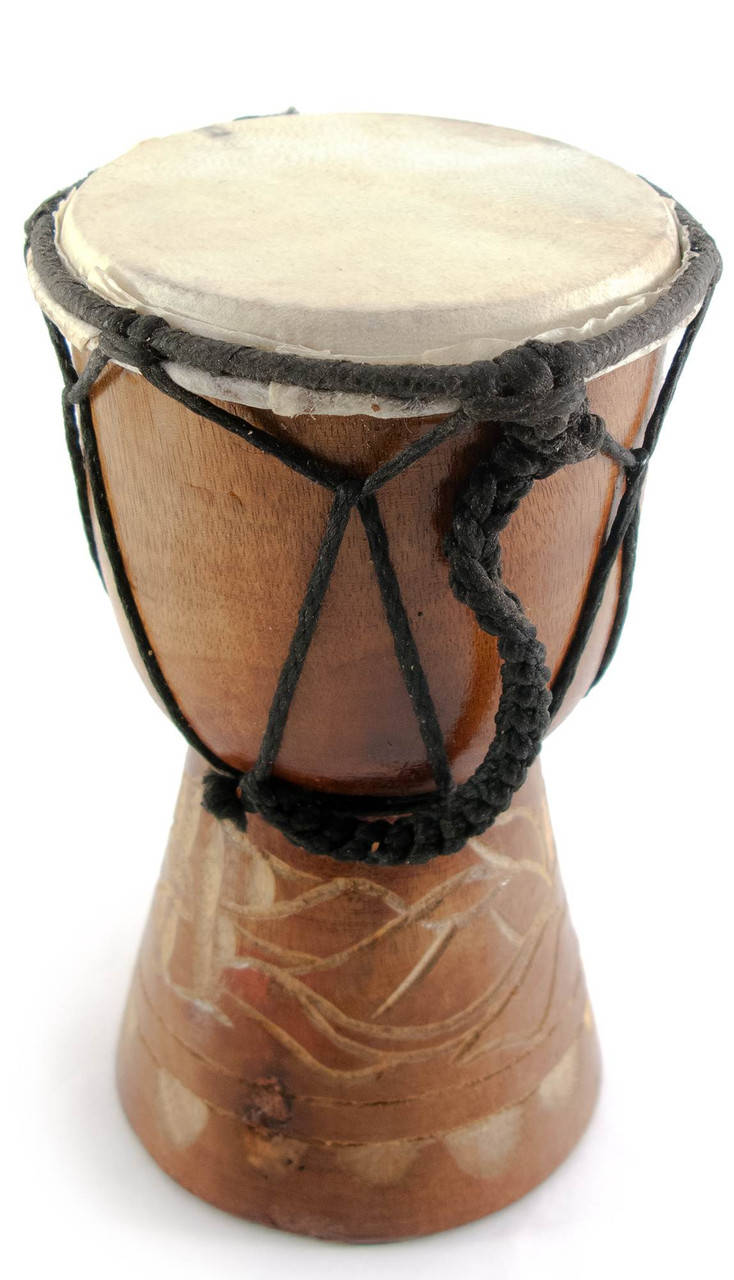 

Барабан резной из дерева расписной