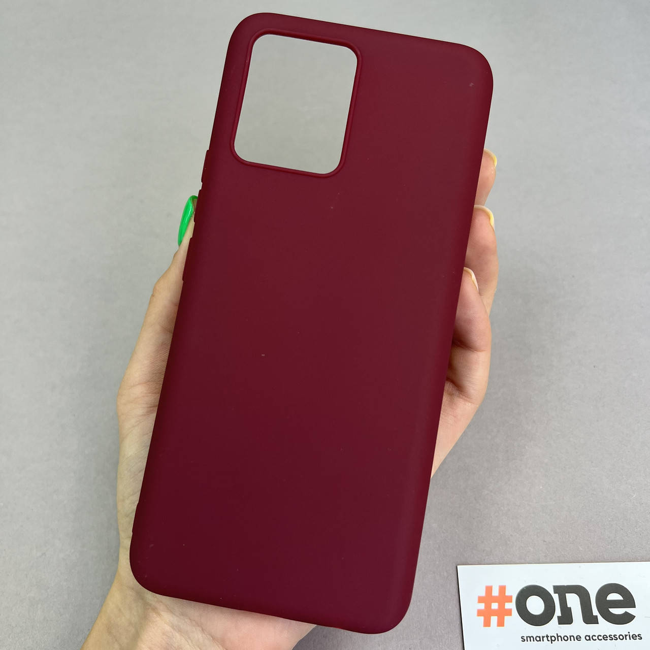 

Чехол для Realme 8 силиконовый плотный чехол на телефон реалми 8 бордовый Plain