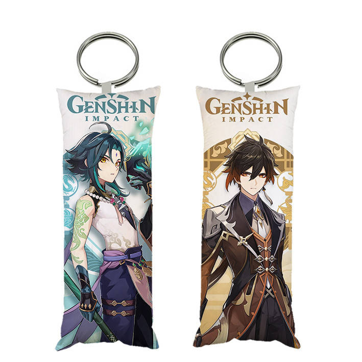 

Брелок мини-дакимакура Сяо Джун Ли Genshin Impact 4*10 см (br0222)