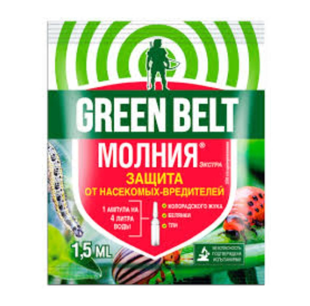 

Средство от вредителей GREEN BELT Искра Молния 1.5 мл