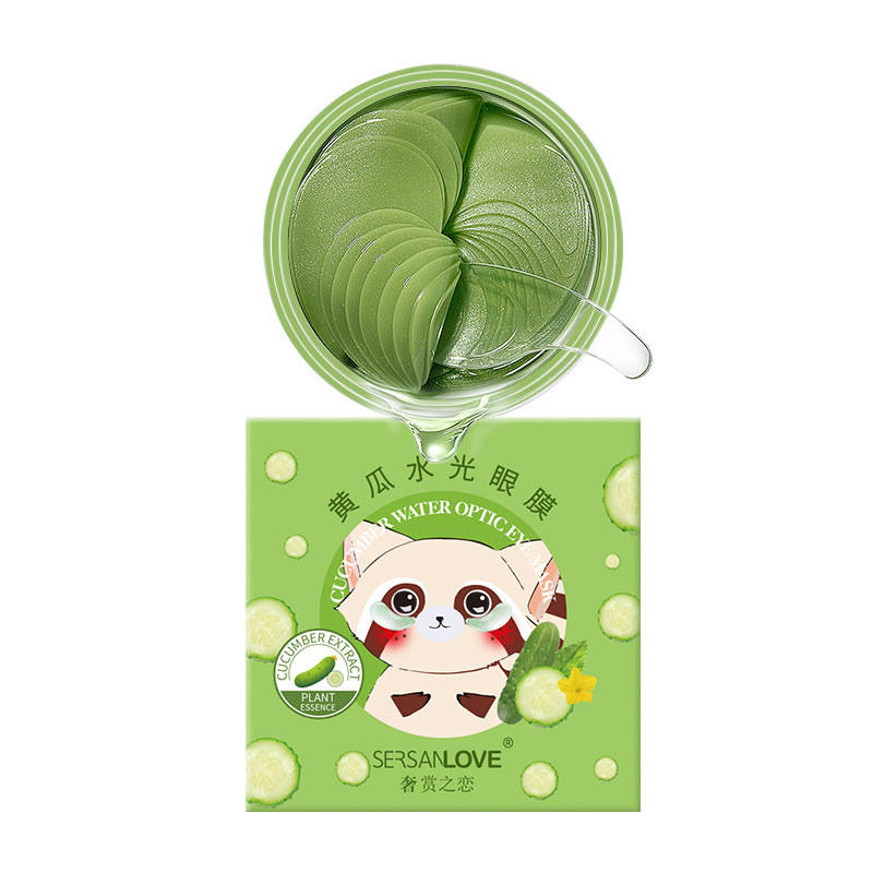 

Гидрогелевые патчи от морщин с экстрактом огурца Sersanlove Cucumber Water Eye Mask, 90г/60шт