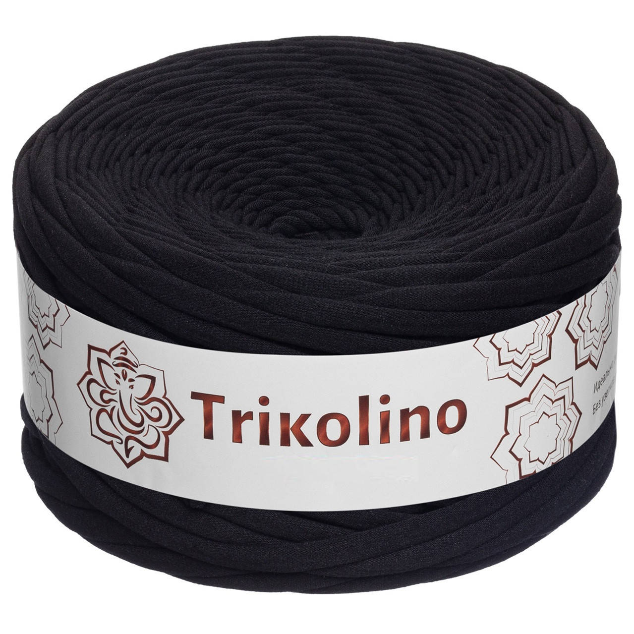 

Пряжа трикотажная 7-9 мм "Trikolino" 100м. Черный