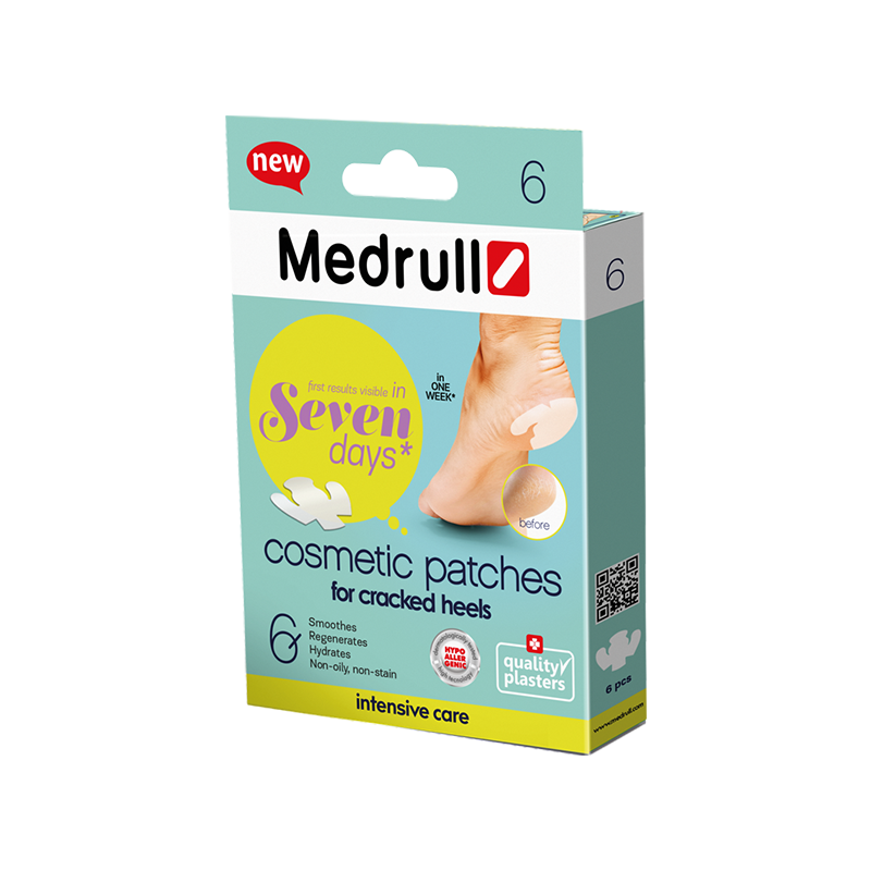 

Пластырь косметический для потрескавшихся пяток, Medrull 6 шт.