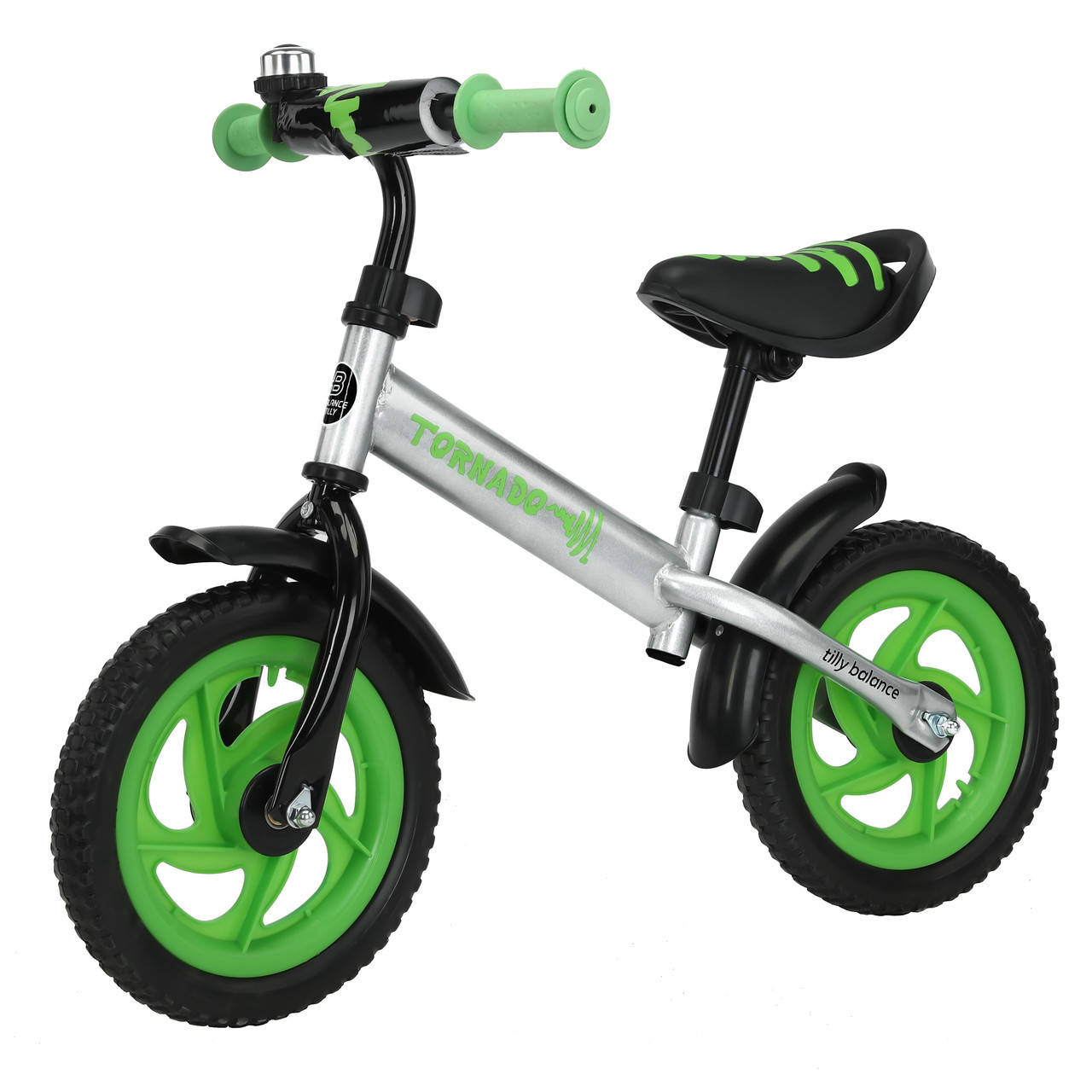 

Беговел велобег детский BALANCE TILLY Tornado T-21255/2 Green колеса EVA 12 дюймов