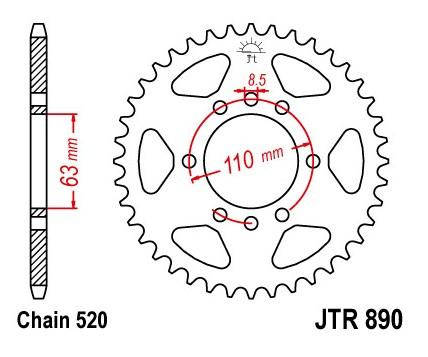

JT JTR890.42 ZBK - Звезда задняя