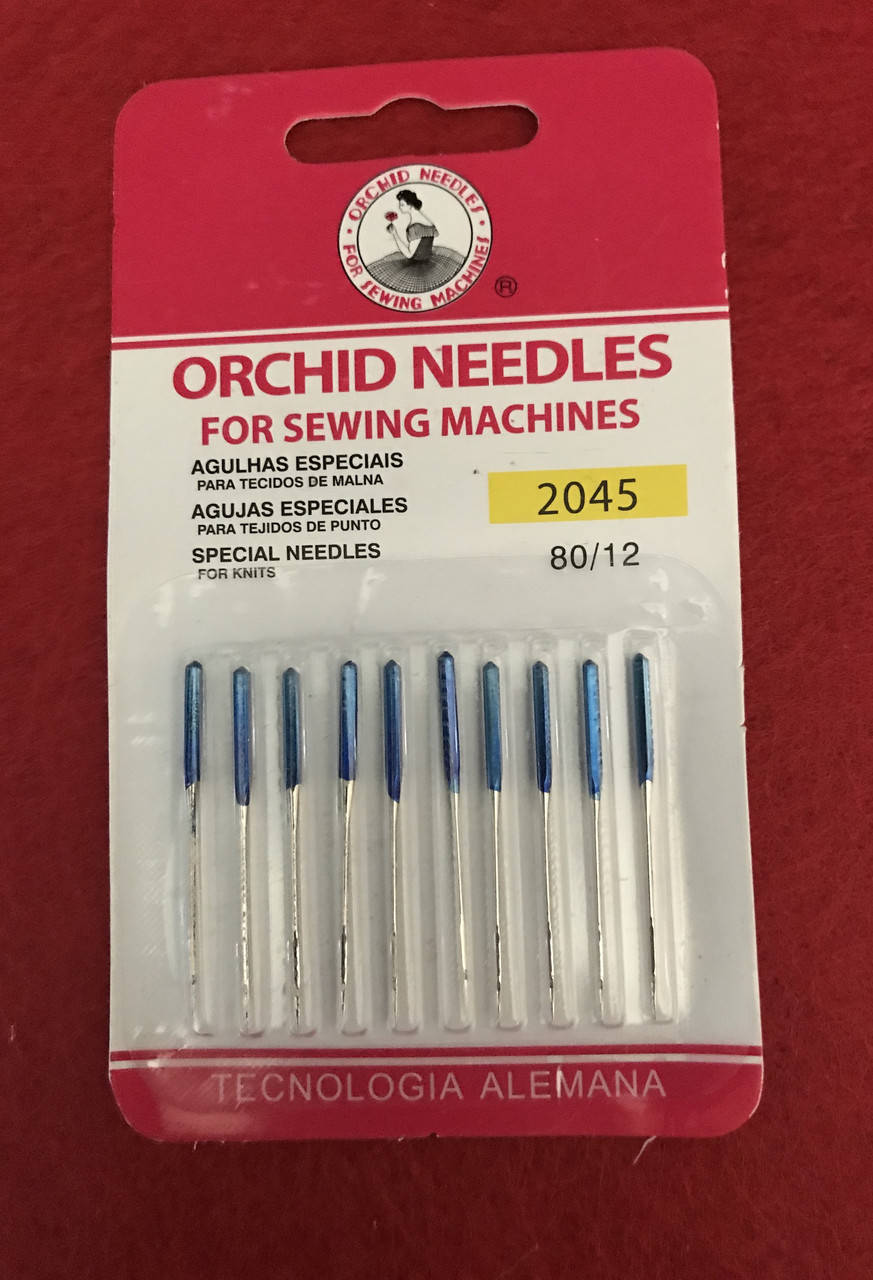 

Иглы для трикотажа № 80 для бытовых швейных машин "Orchid Needles"