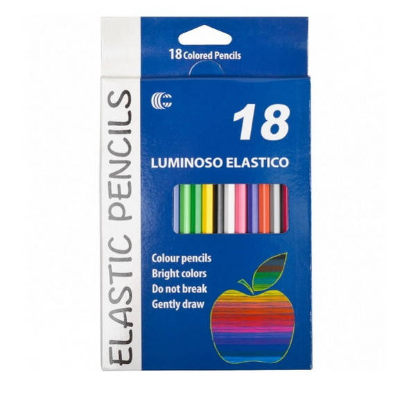 

Цветные карандаши "С" серии "Luminoso Elastico", Набор 18 цветов, Разные цвета
