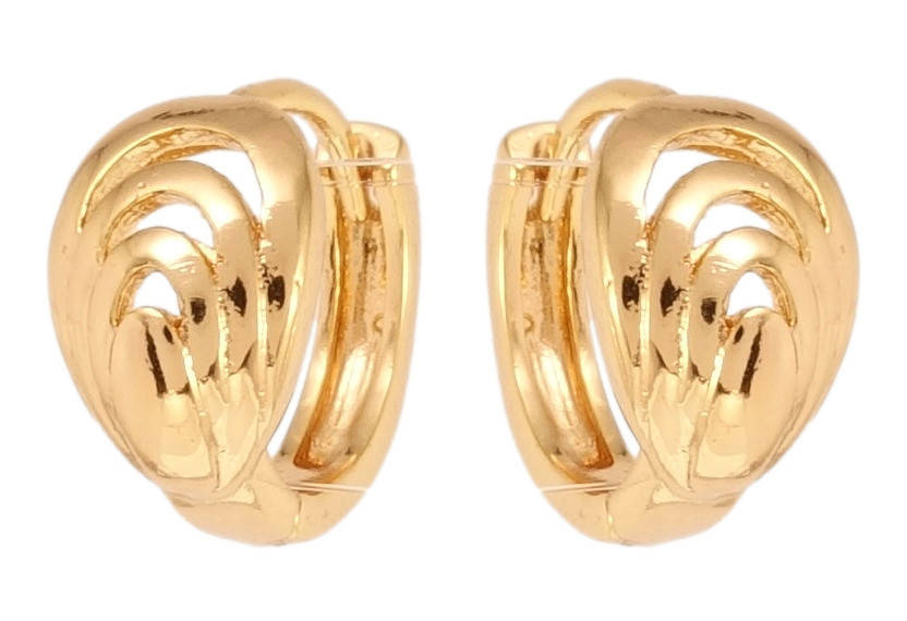 

Серьги Xuping Позолота 18K колечки "Петельки"