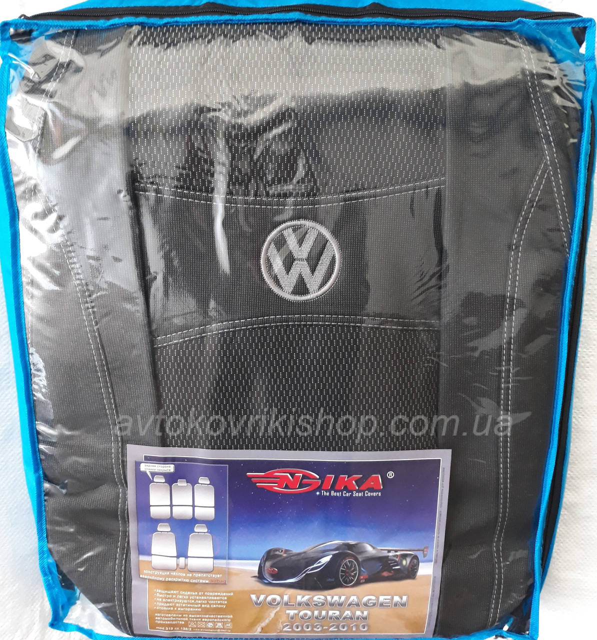

Авточехлы Volkswagen Touran 2003-2010 (столики) Nika