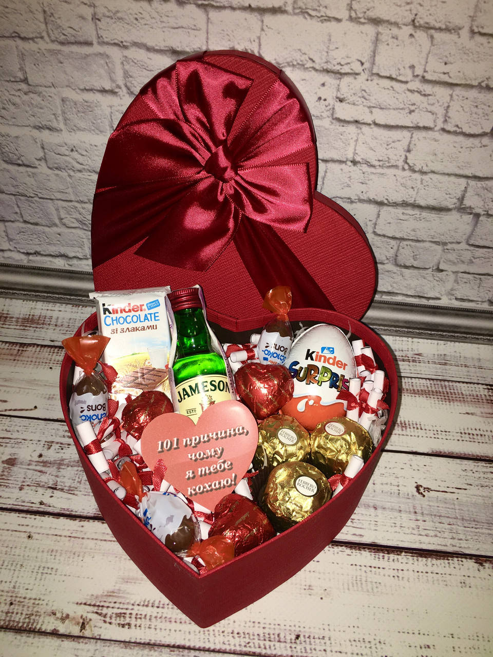 

Вкусный подарок для парня 100 причин почему я тебя люблю