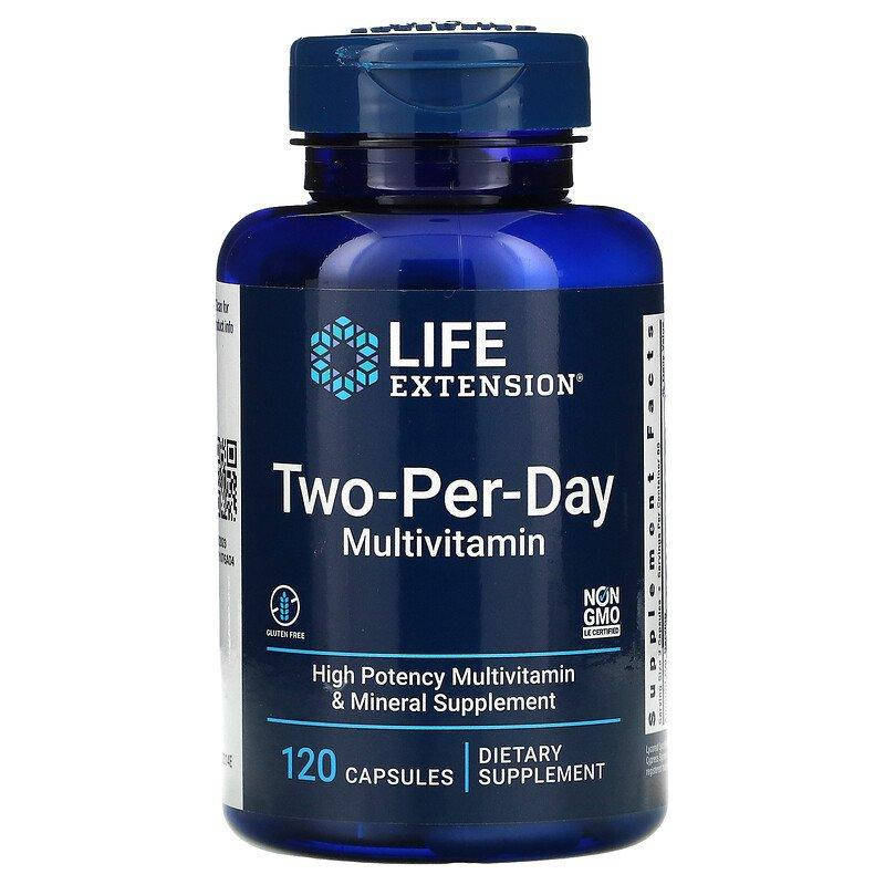 

Мультивитамины и минералы Life Extension "Two-Per-Day Capsules" (120 капсул)