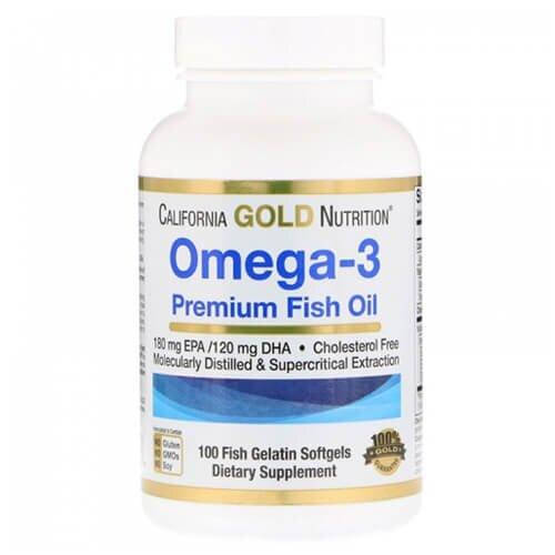 

Омега 3, California Gold Nutrition Омега 3 100 капсул
