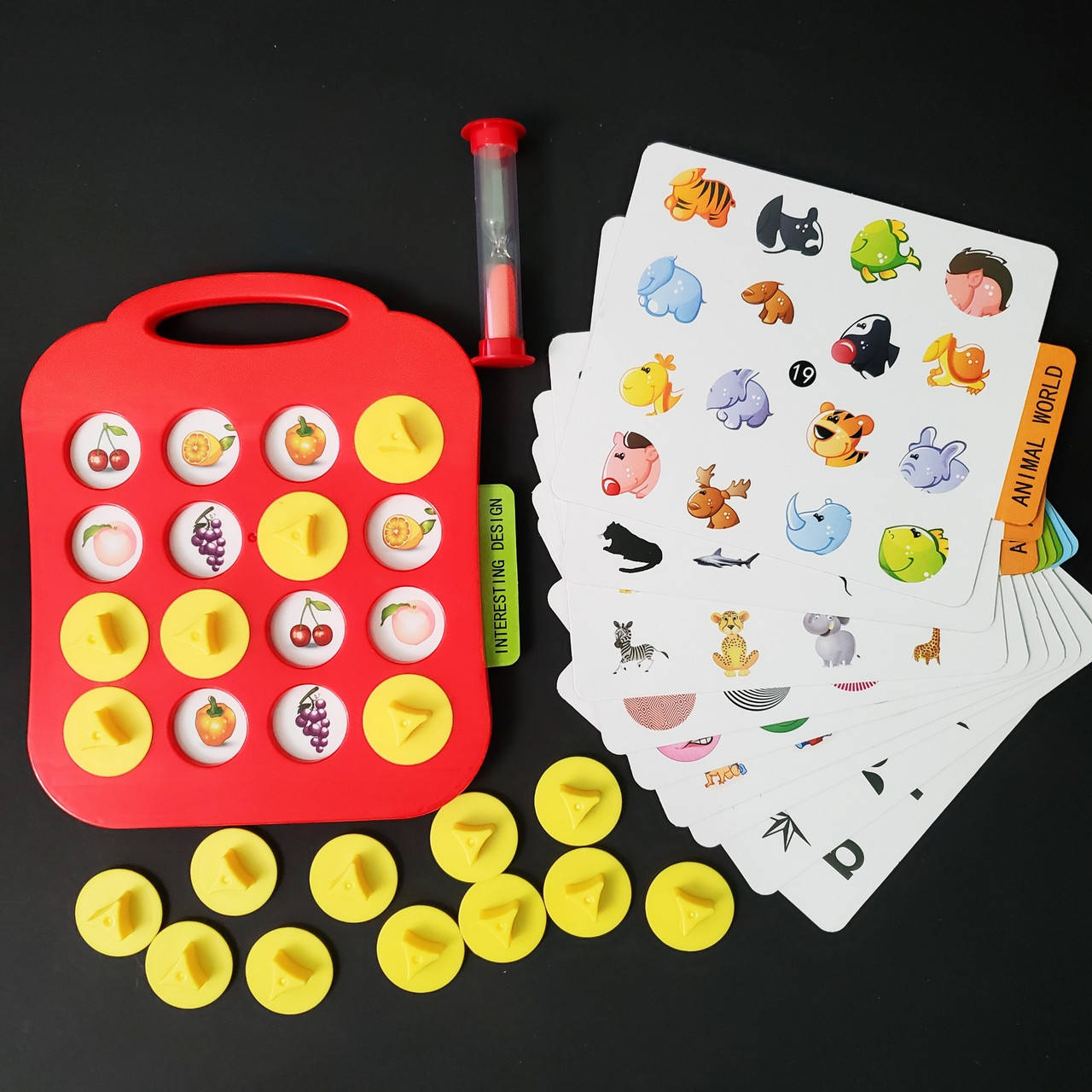 

Настольная игра Мемори (парные картинки) для детей 3+, Красный