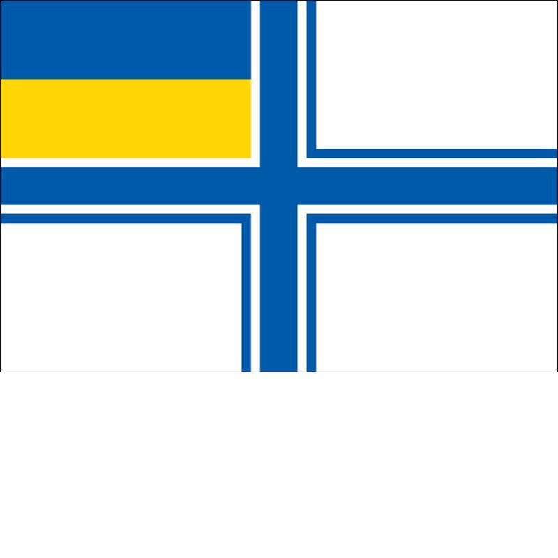 

Флаг Военно-морских сил Украины (ВМС) 135 × 95 см односторонний принт (flag-00104)