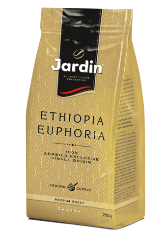 

Кофе молотый JARDIN "Ethiopia Euphoria" сила вкуса "3" средняя обжарка 250 гр.