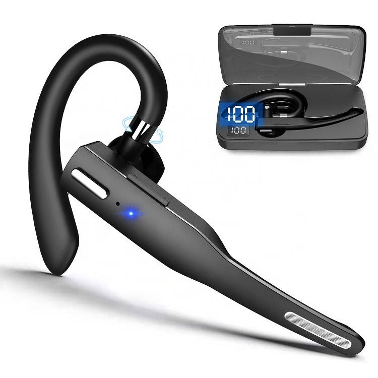 

Bluetooth-гарнитура Bluelans YYK-525 с зарядным кейсом Черная, Черный