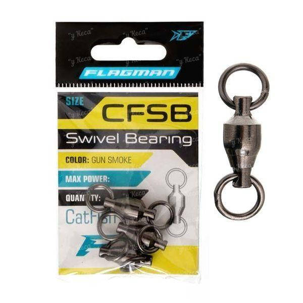 

Вертлюг на подшипнике Flagman CFSB CatFish Swivel Bearing №8 125кг 3шт "Оригинал"