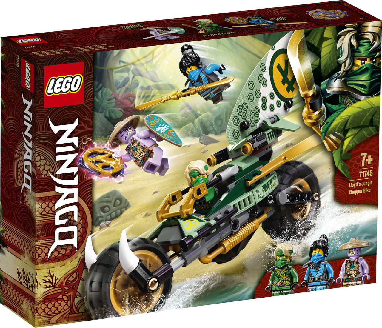 

LEGO ЛЕГО Ninjago Мотоцикл Ллойда для джунглей 71745 (+подарок)
