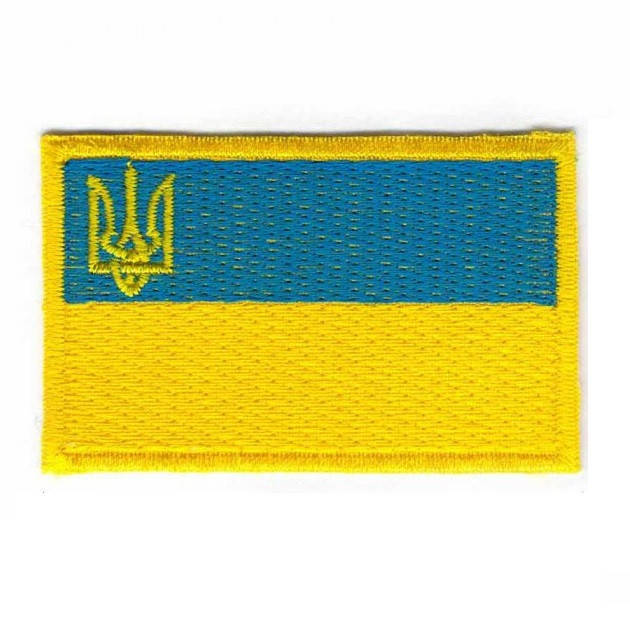 

Нашивка на липучке ''Флаг Украины с гербом'' 228-4