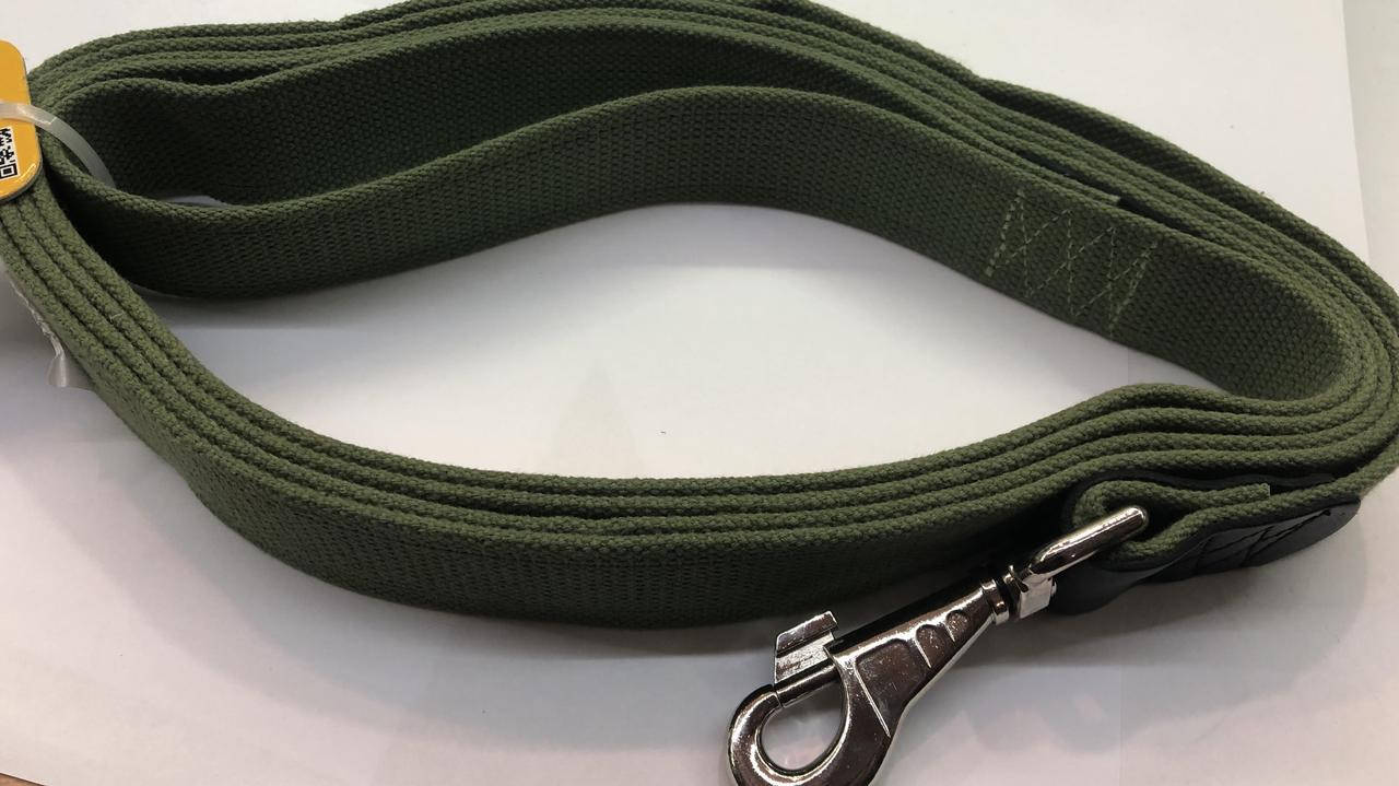 

CoLLar поводок для собак гигантских пород 3м /35 мм (брезент+кожа)