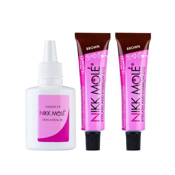 

Набор красителя Brown + оксидант Nikk Mole