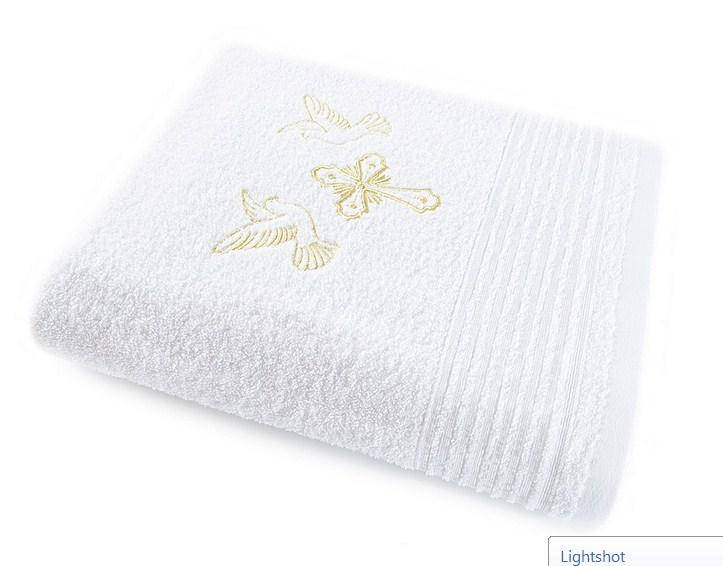 

Крыжма белая (крестильное полотенце с вышивкой) 70х140 Ideia, Белый