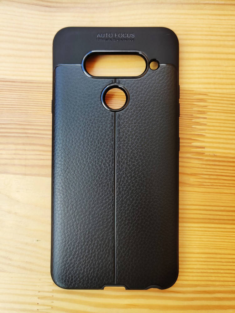 

Силиконовый чехол для LG V40 Черный бампер под кожу