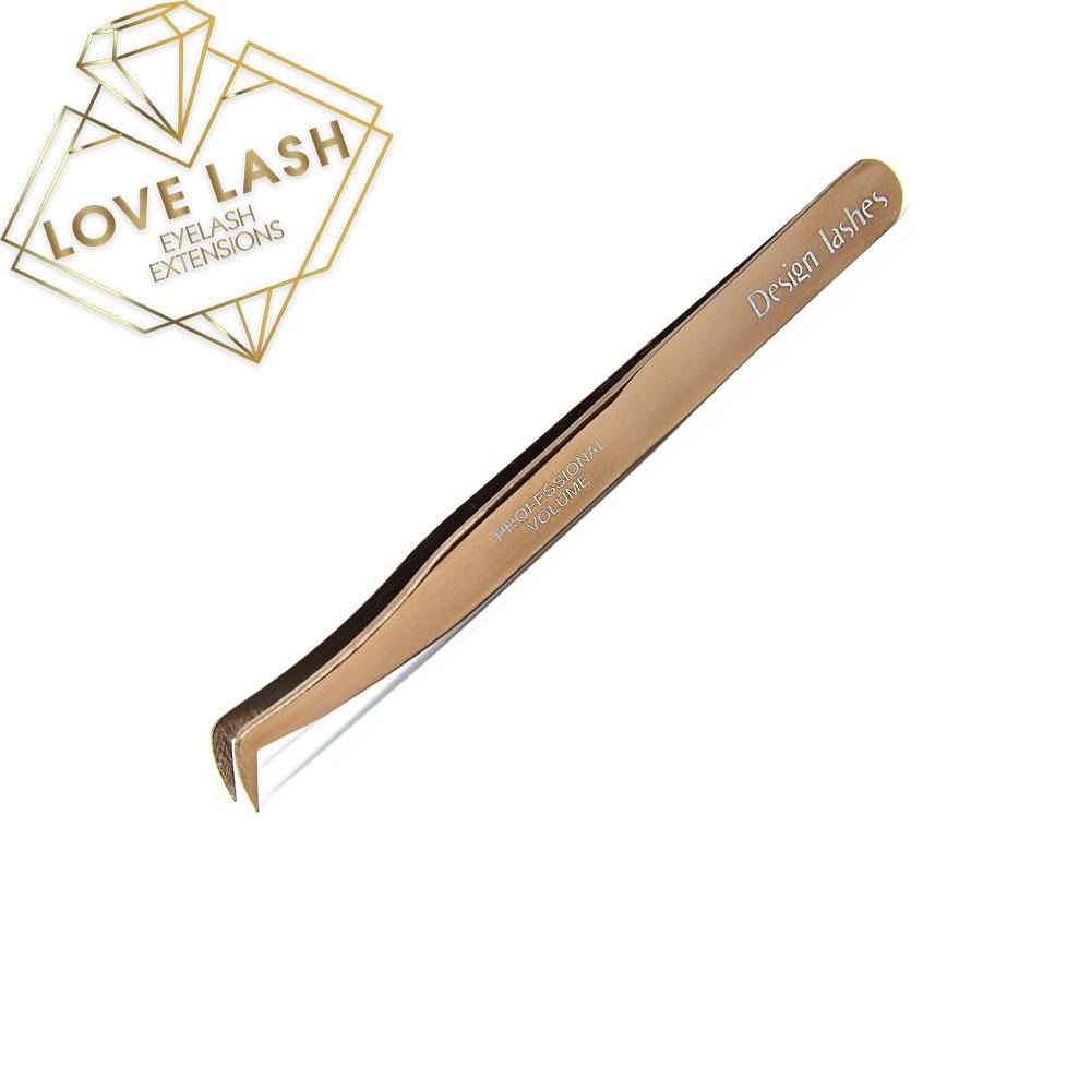 

Пинцет Design Lashes сапожок (rose-gold)