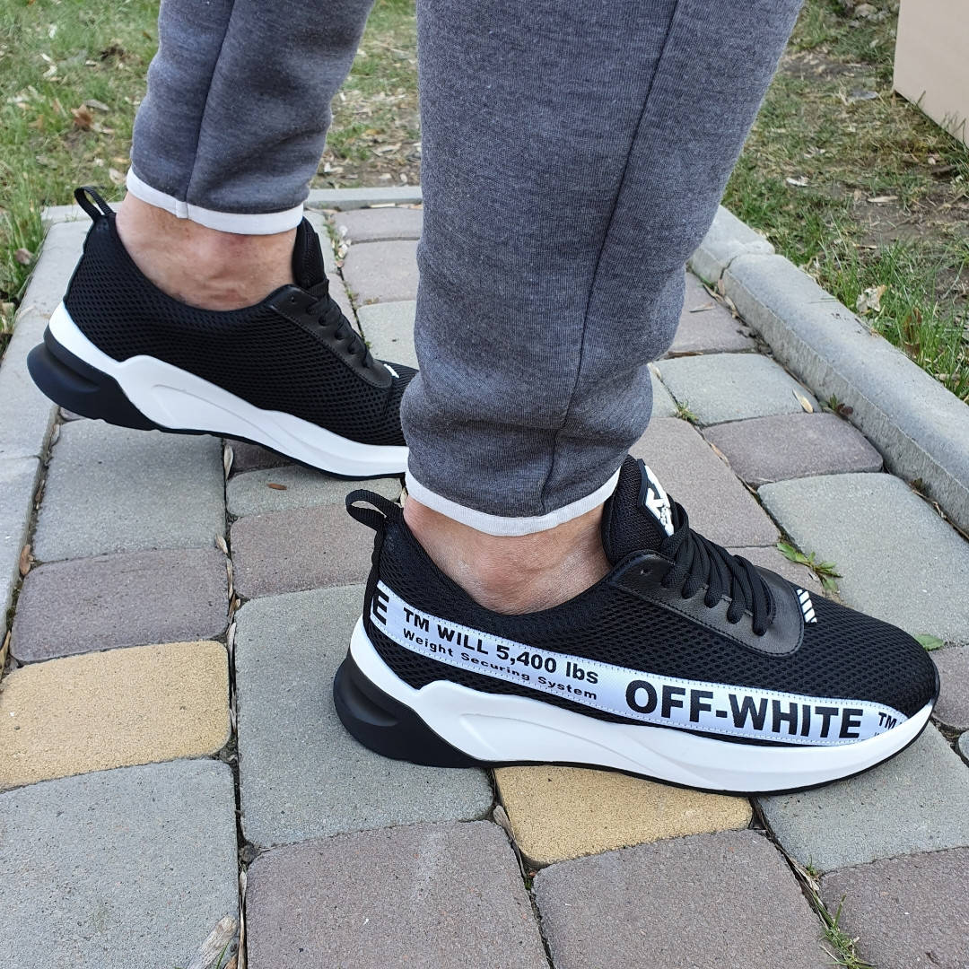 

Кроссовки мужские черные Off-White, Черный