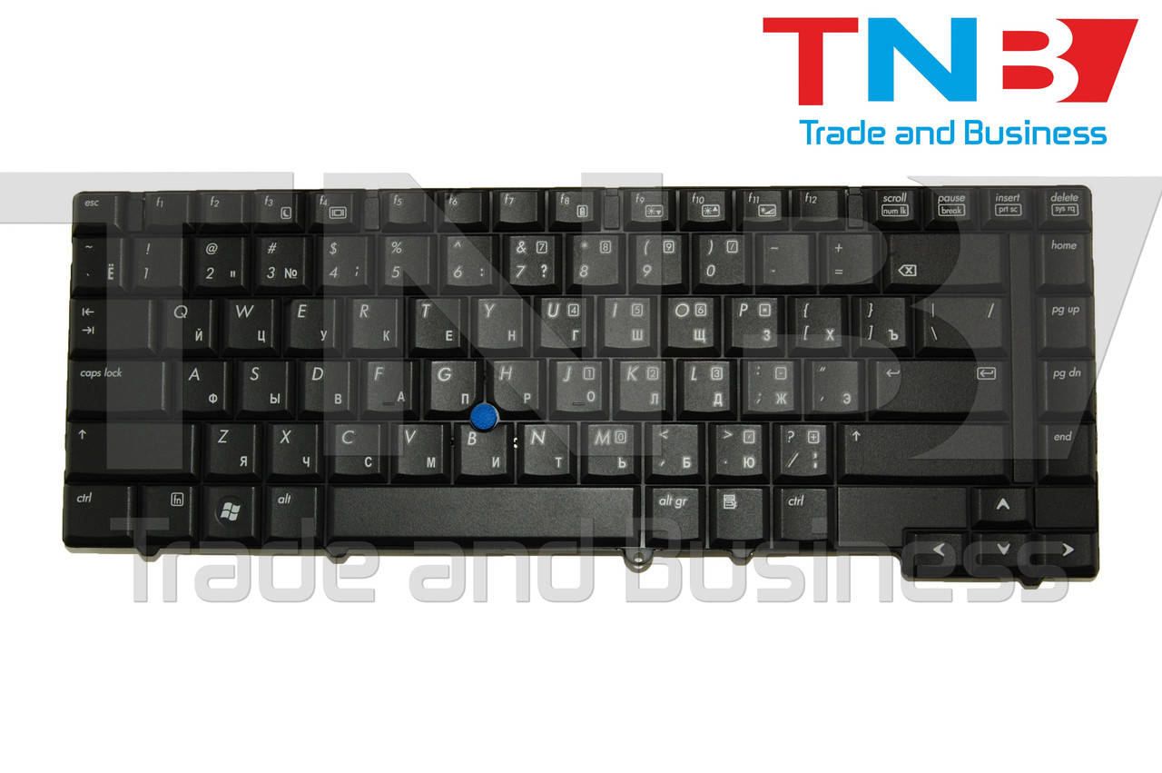 

Клавиатура HP EliteBook 8530P 8530W оригинал с трекпоинтом RUUS, Черный