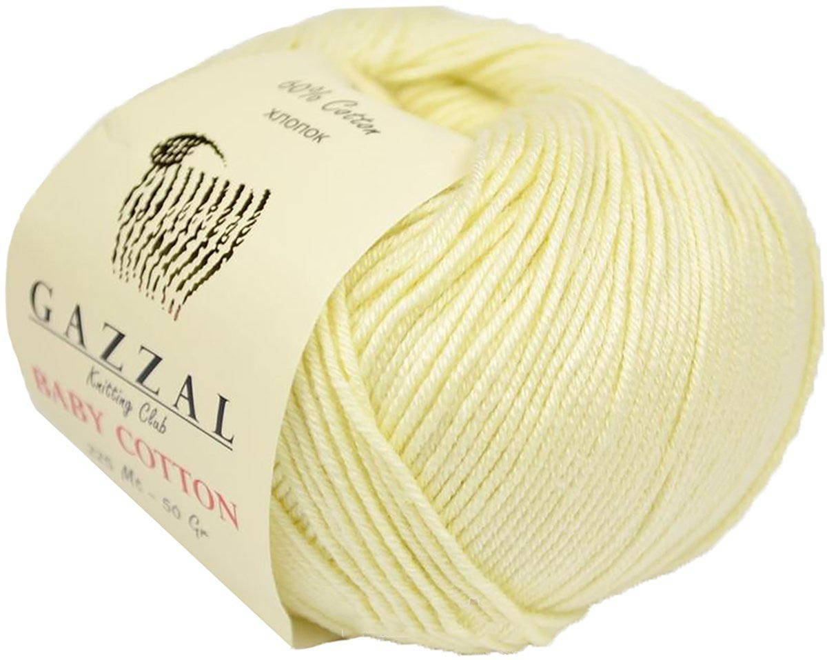

Пряжа Gazzal BabyCotton 3437, Кремовый